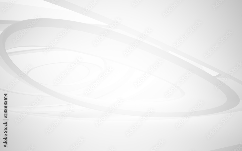White smooth abstract architectural background. 3D illustration and rendering White smooth abstract architectural background. 3D illustration and rendering