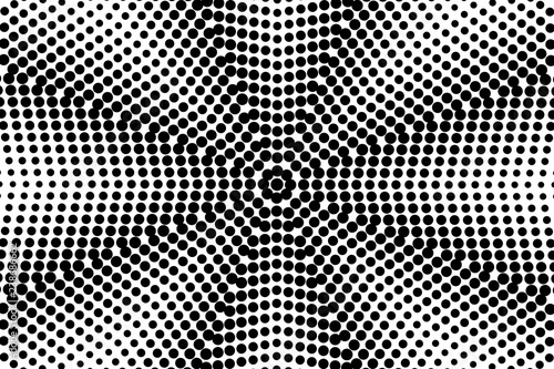 Abstract halftone pattern. Vector halftone dots background for design banners, posters, business projects, pop art texture, covers. Geometric black and white texture.