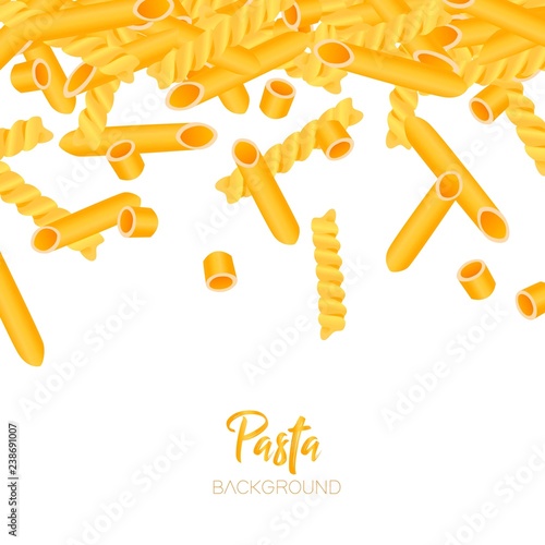 Vector background with pasta.