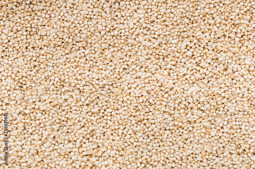 Amaranth grains, source of protein, top view