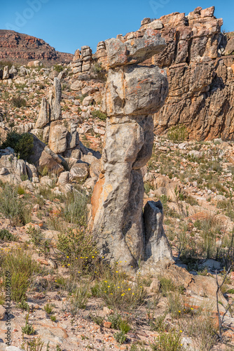 Rock formation on the Lots Wife hiking trail photo