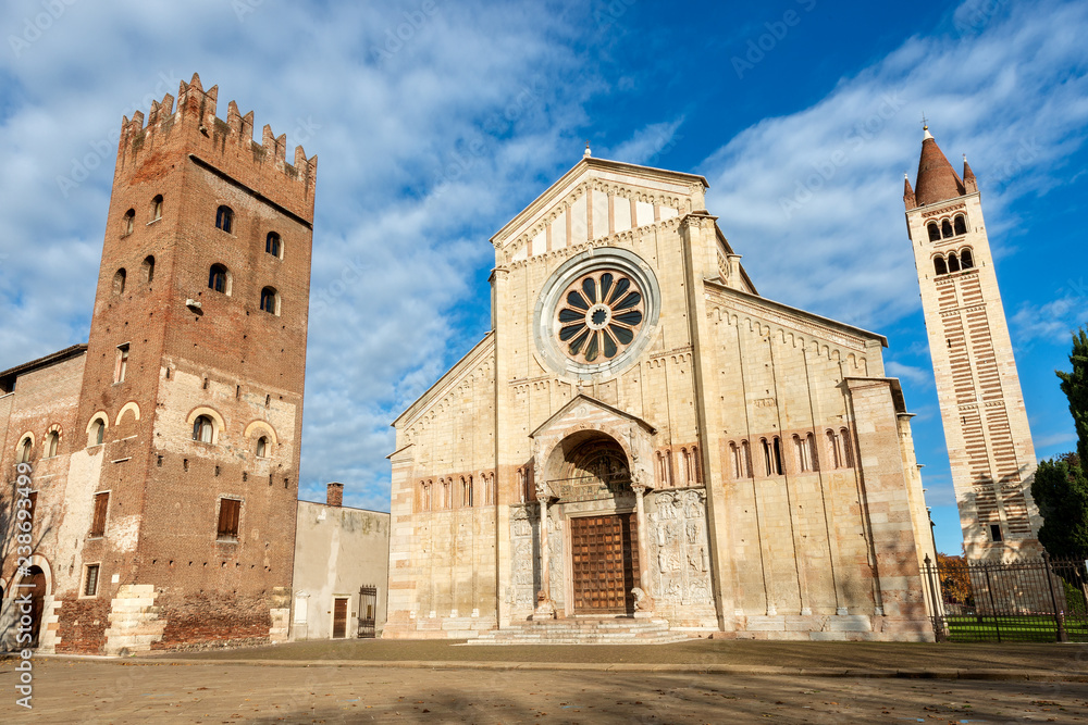 Romanesque Basilica of San Zeno in Verona Italy
