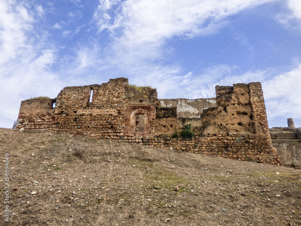 Ruins of the Alcazaba de Badajoz - Moorish citadel from the 9th century - Badajoz, Spain