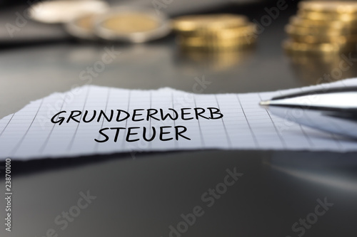 Grunderwerbsteuer auf Zettel