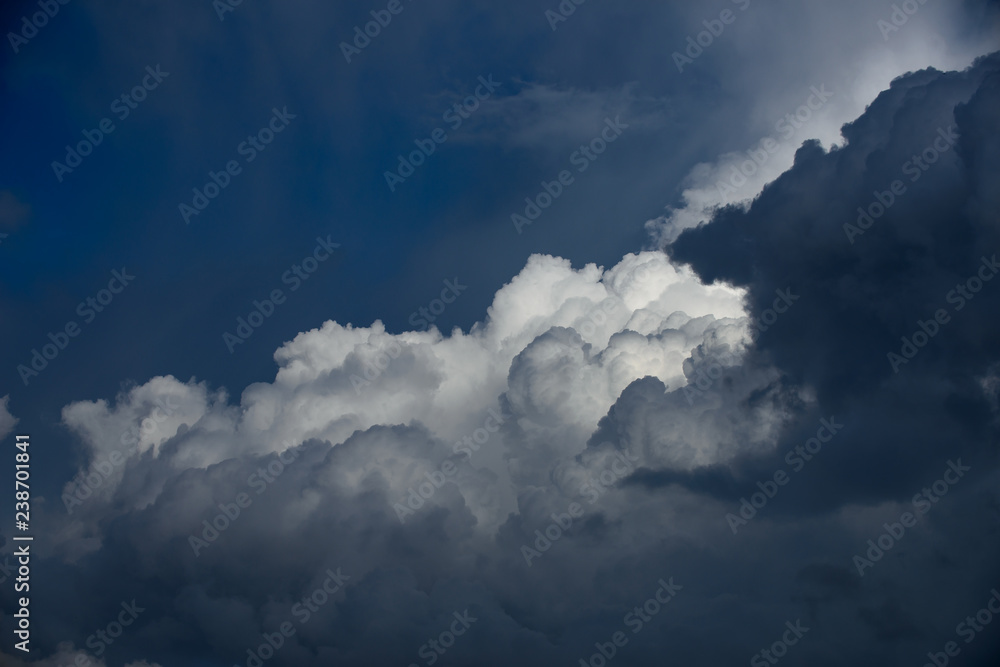 Clouds with blue sky backgrounds
