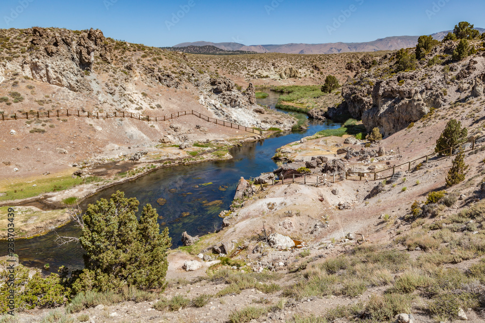 hot springs at hot creek geological site