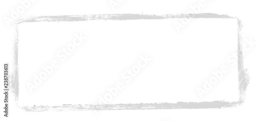 Tableau sur toile Unordentlicher gemalter Rahmen hellgrau