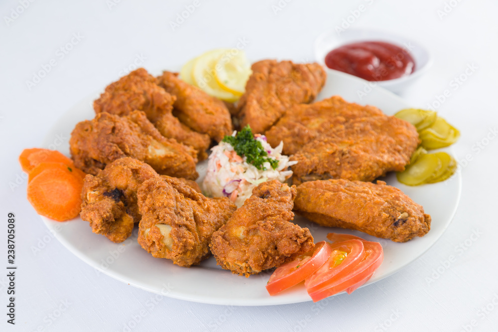 Chicken Wings with  salad