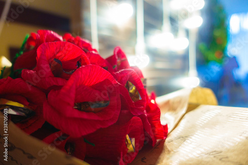 Fototapeta Naklejka Na Ścianę i Meble -  Bouquet of red poppies