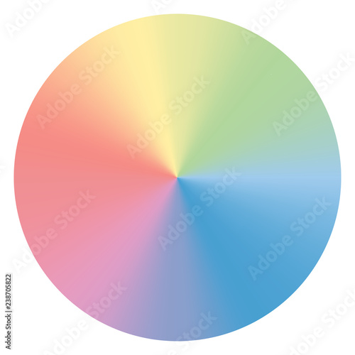 Colorful conical gradient circle