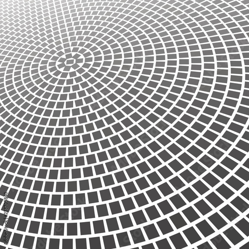 Mosaic surface in perspective view
