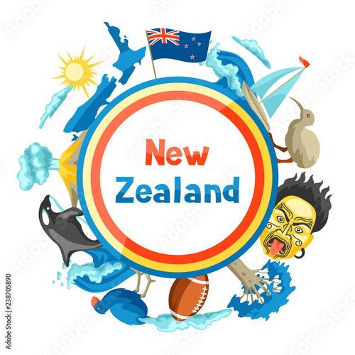 New Zealand background design.