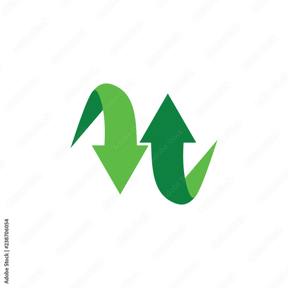 green opposite direction arrows logo green opposite direction arrows logo
