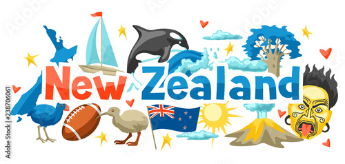New Zealand background design.