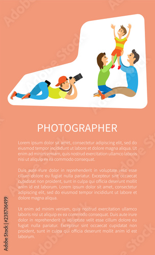 Family Photo Session with Kid and Parents Poster