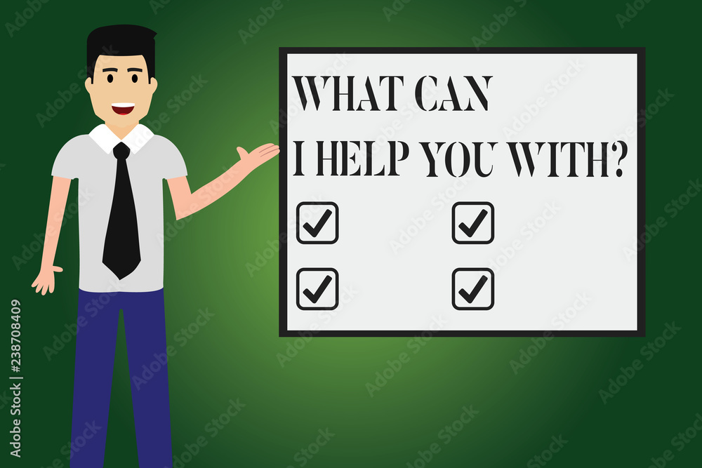 Conceptual hand writing showing What Can I Help You With. Business photo text Offering assistance Experts advice support ideas Man with Tie Talking Presenting Blank Color Square Board Conceptual hand writing showing What Can I Help You With. Business photo text Offering assistance Experts advice support ideas Man with Tie Talking Presenting Blank Color Square Board