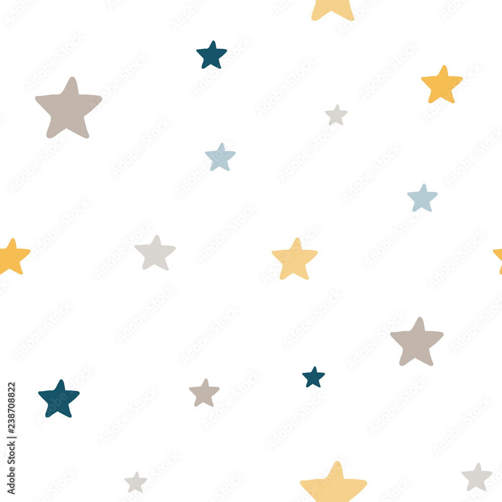 Cute Kids Space Vector Seamless Pattern Cute Kids Space Vector Seamless Pattern