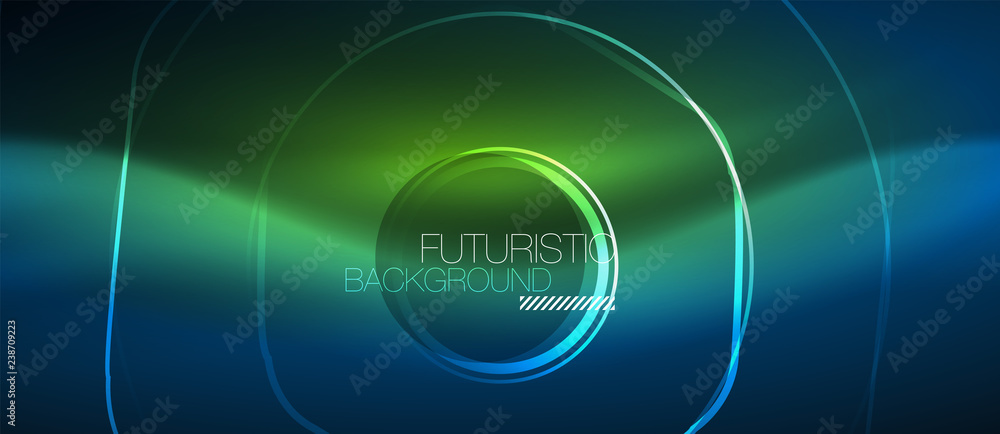 Neon glowing lines, magic energy space blue light concept, abstract background wallpaper design Neon glowing lines, magic energy space blue light concept, abstract background wallpaper design