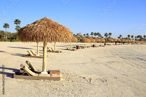 Doha resort beach chairs