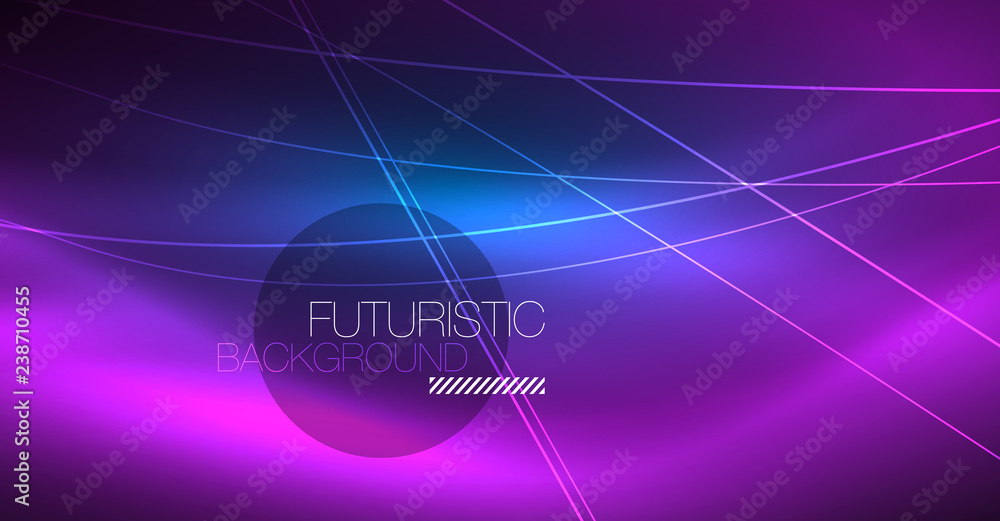 Neon glowing magic background, neon banner, night sky wallpaper. Magic light effect. Christmas abstract pattern. Neon glowing magic background, neon banner, night sky wallpaper. Magic light effect. Christmas abstract pattern.