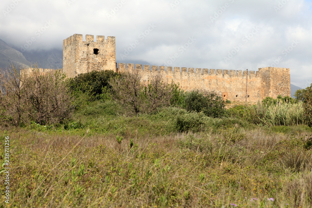 Frangokastelli castle Crete from the south
