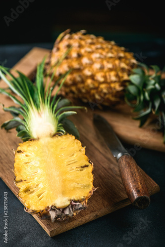 Pineapple exotic fruit from tropical countries