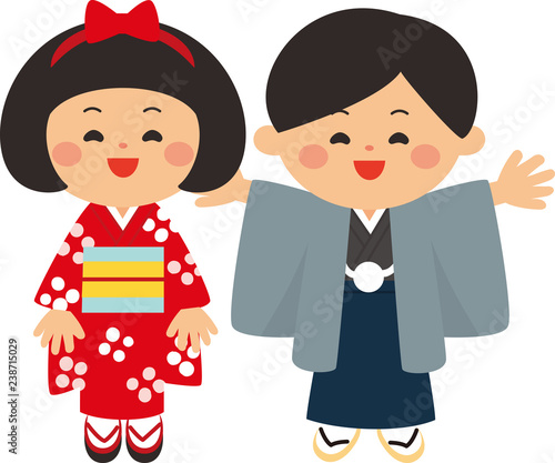 正月素材 着物を着た子供達 ベクターイラスト素材 Stock Vector Adobe Stock 正月素材 着物を着た子供達 ベクターイラスト素材 Stock Vector Adobe Stock