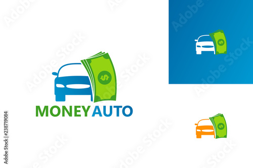 Money Automotive Logo Template Design Vector, Emblem, Design Concept, Creative Symbol, Icon