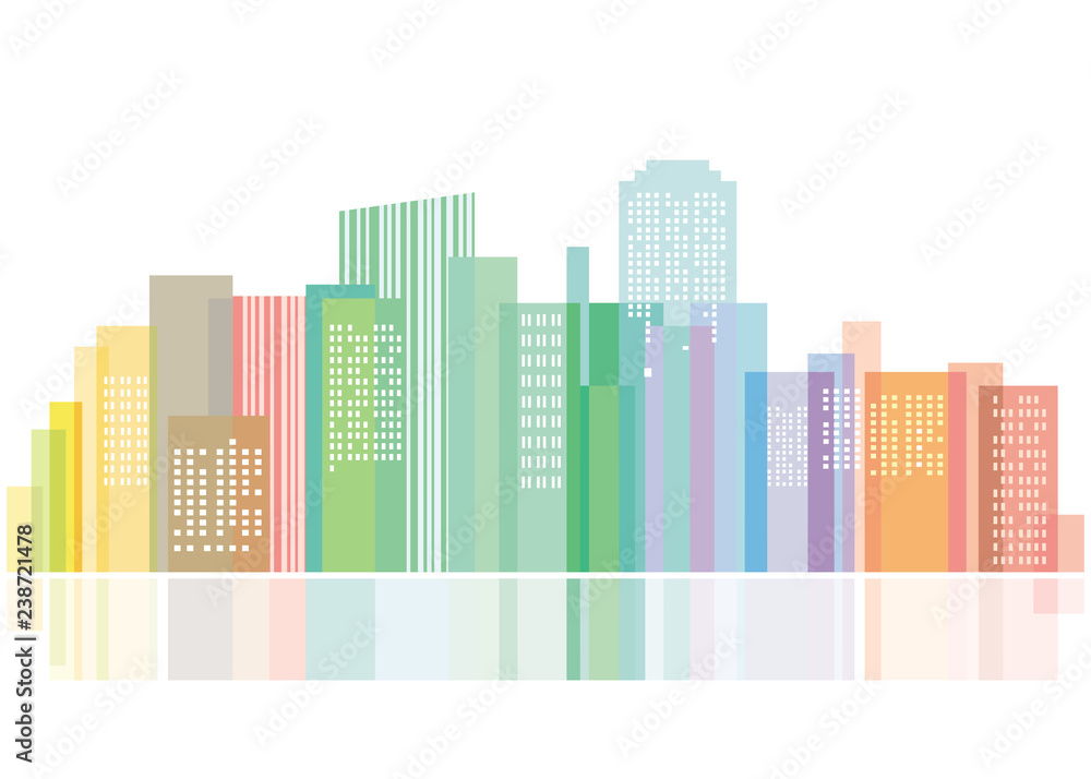 Abstrakte Stadt silhouette Hintergrund illustration