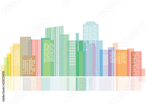 Abstrakte Stadt silhouette Hintergrund illustration
