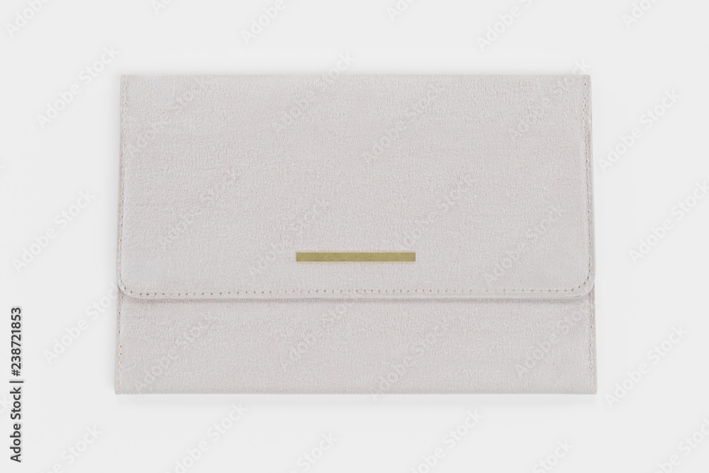 Realistic 3D Render of Suede Purse Realistic 3D Render of Suede Purse