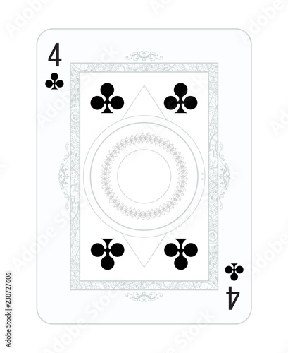 Playing cards in vintage style for poker. Original design, many small details, retro style