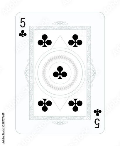 Playing cards in vintage style for poker. Original design, many small details, retro style