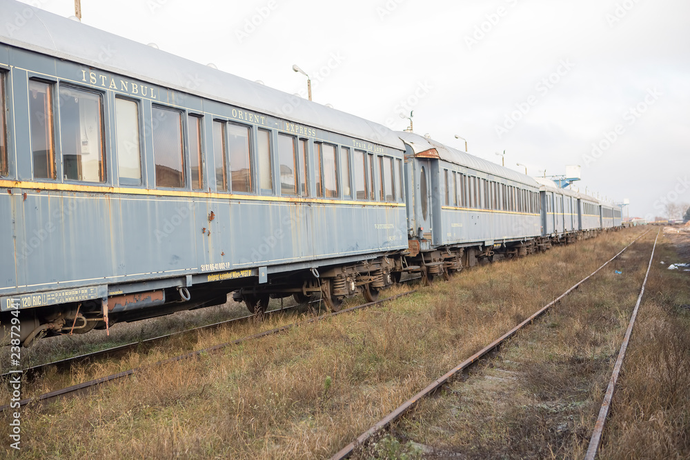 Orient express in Malaszewice, Poland. Train is getting damaged stuck for 10 years. Orient express in Malaszewice, Poland. Train is getting damaged stuck for 10 years.