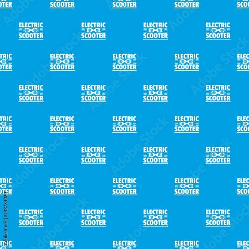 Urban gyro scooter pattern vector seamless blue repeat for any use