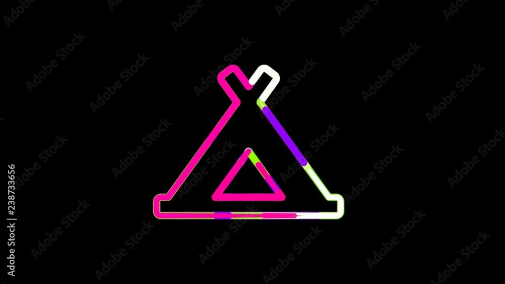 Circles gather in symbol campground hovel. After it crumbles in a line and moves to the camera. Alpha channel black Circles gather in symbol campground hovel. After it crumbles in a line and moves to the camera. Alpha channel black