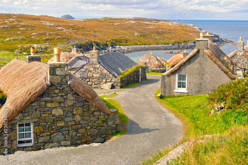 Gearrannan Blackhouse Village, Isle of Lewis, Scotland, UK