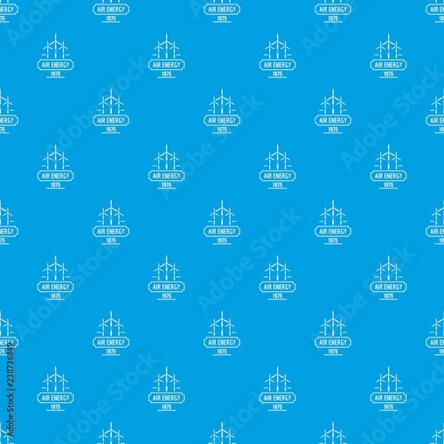 Air energy pattern vector seamless blue repeat for any use