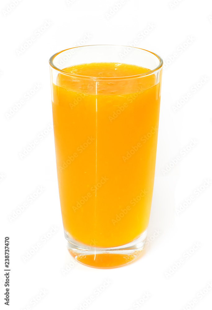 Orange juice on white background Orange juice on white background