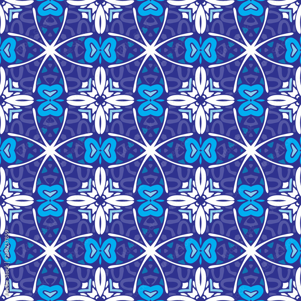 geometric seamless blue mosaic background geometric seamless blue mosaic background