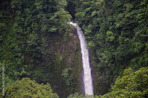 The La Fortuna waterfall near the Arenal National Park in Costa Rica
