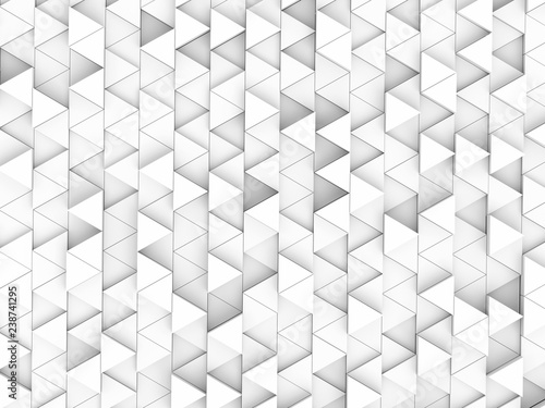 Abstract white blocks  3d rendering
