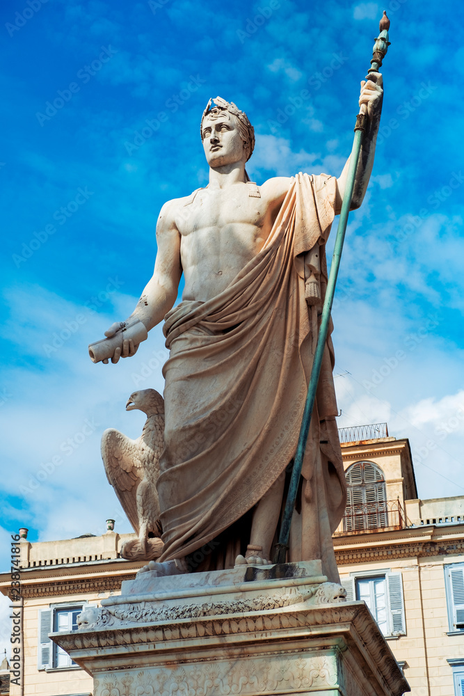 Obraz premium Place Saint-Nicolas square in Bastia, France