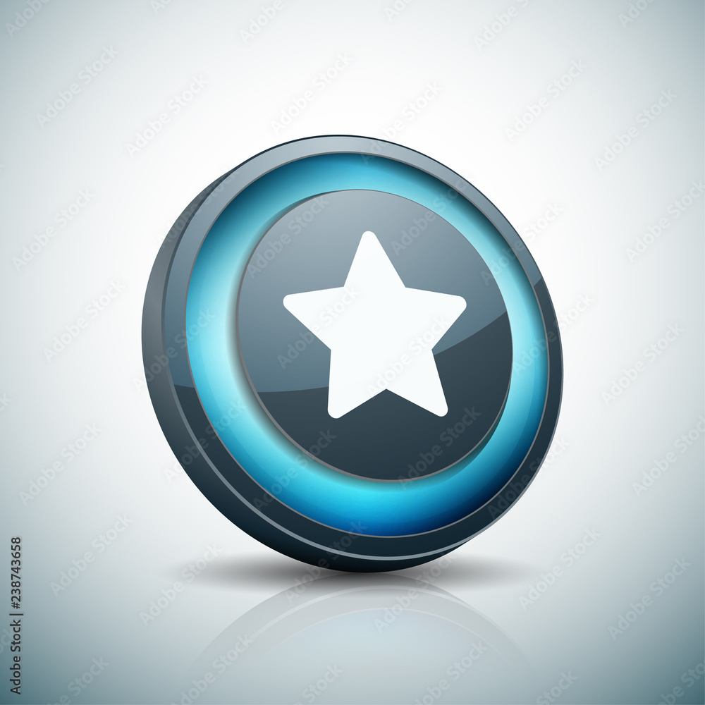 Star button illustration Star button illustration