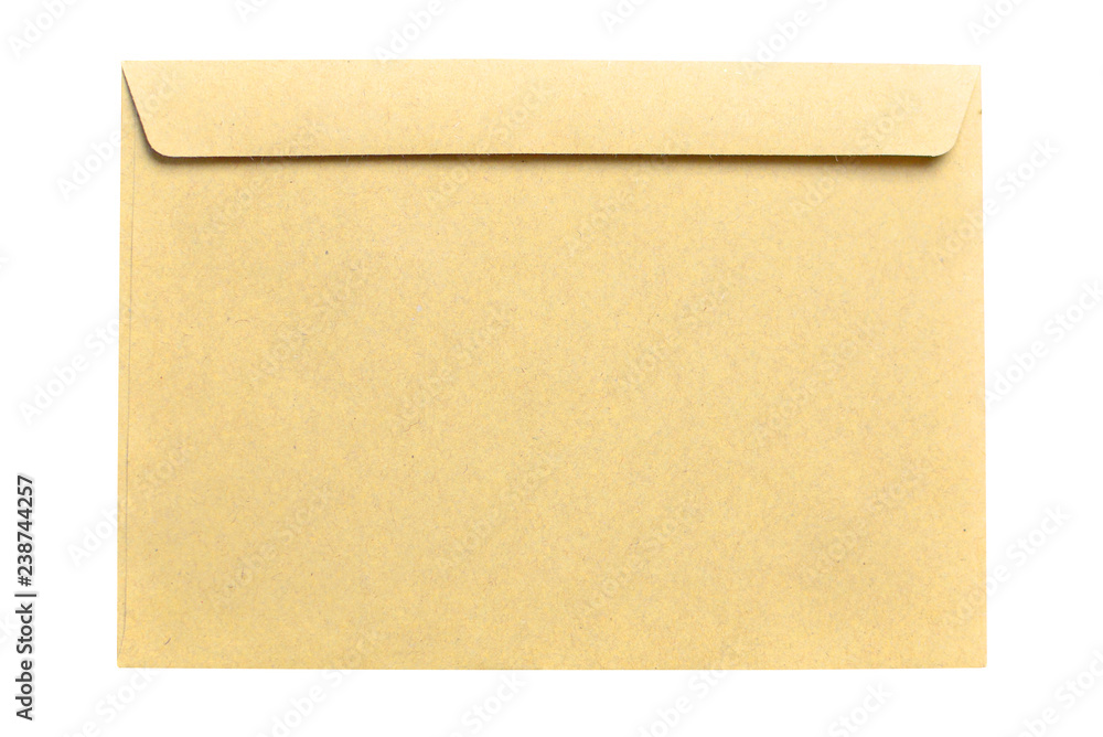 Postal envelope isolated on white Postal envelope isolated on white