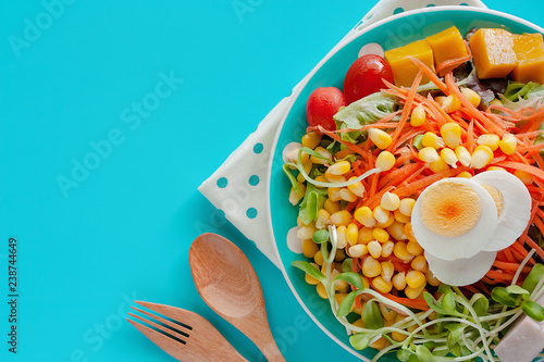 Fresh salad vegetable with ...