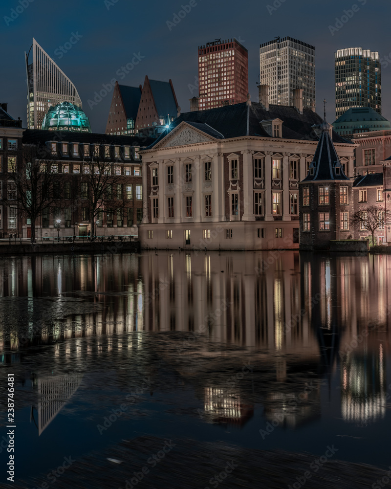 The Hague city, Netherlands night photography