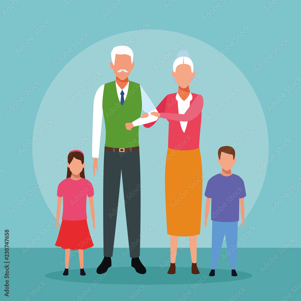 Family people cartoon Family people cartoon