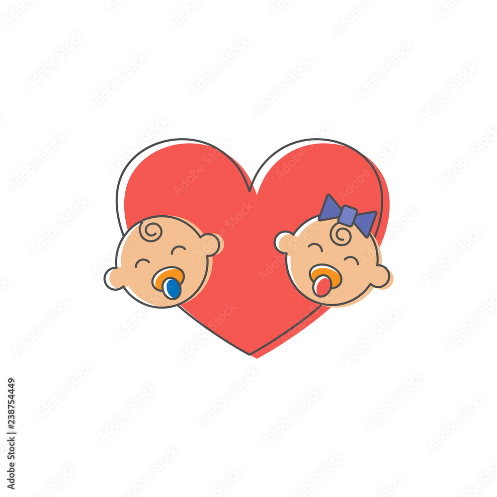 Children vector illustration Children vector illustration