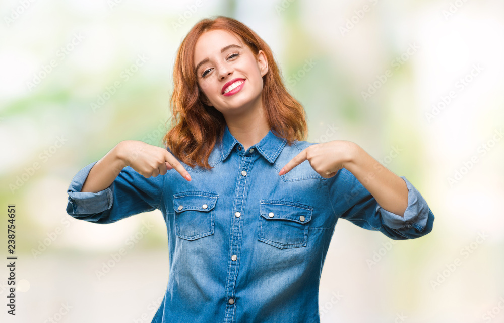 Young beautiful woman over isolated background looking confident with smile on face, pointing oneself with fingers proud and happy. Young beautiful woman over isolated background looking confident with smile on face, pointing oneself with fingers proud and happy.